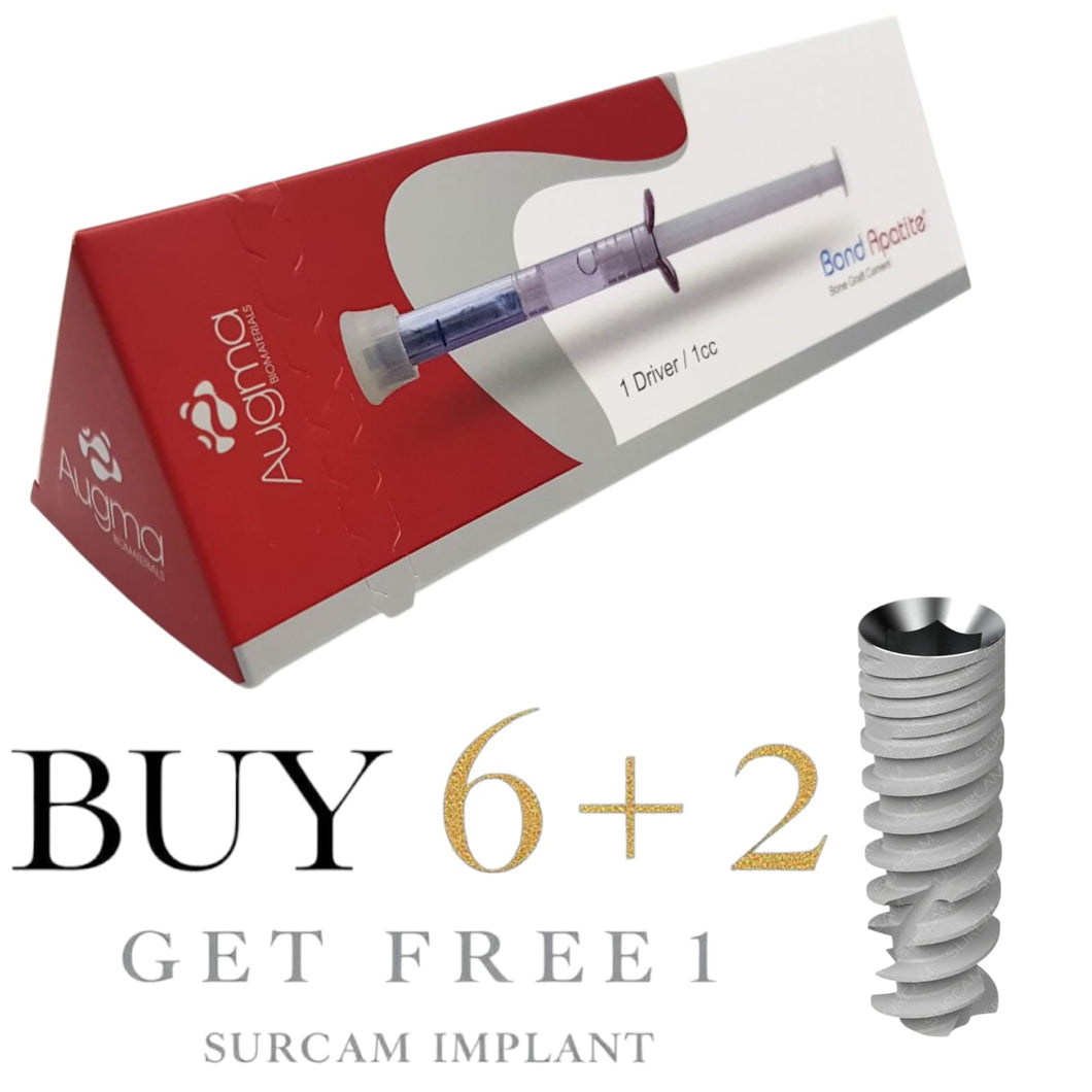 Bond Apatite® 6+2 Bundle – Composite Graft System with FREE Surcam Implant