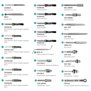 ALL IN ONE - 100 IMPLANT + 100 ABUTMENTS