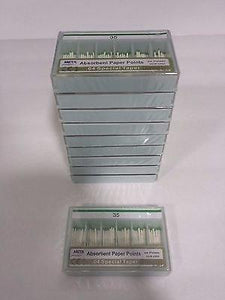 Bulk dental paper points .04 Taper #35 10x of 60pack (Total 600pieces) -Meta