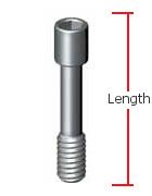 Fixation screw for abutments