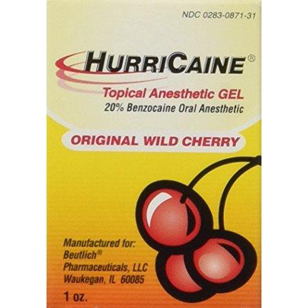 Two Dental Hurricaine Topical Oral Anesthetic Gel Wild Cherry