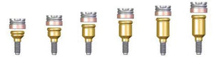 Wise Click Minor - Set Peek Abutment bases with peek attachment and housing covers 3.75 Platform