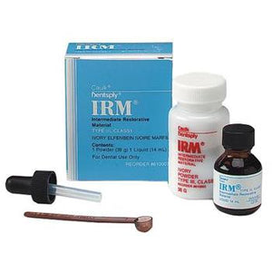 IRM Standard Package: 38 Gm. Ivory Powder and 14 mL Liquid. ZOE Intermediate