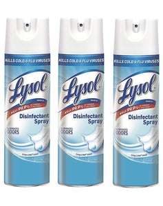 Lysol Disinfectant Spray, Crisp Linen, 57 Ounce (Pack of 3)