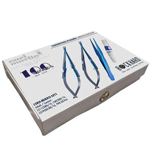 Rockhard Micro Set. Includes:1 Micro Scissor, 1 Micro Needle Holder, 1 Micro