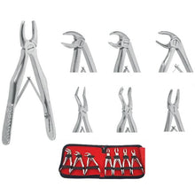 LENOX Prime Line Pedo (Primary) Extracting Forceps. Set of 7 Pedodontic Forceps