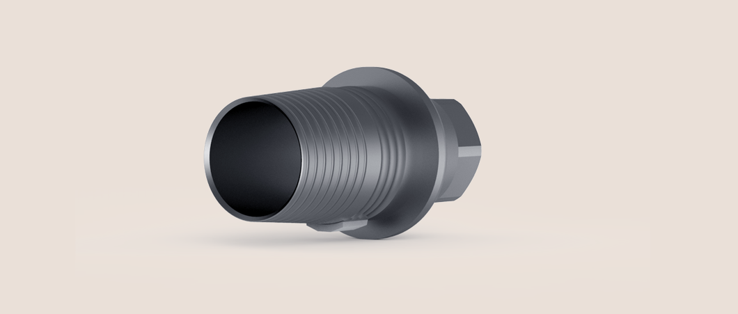 Dental TiBase CAD/CAM Interface Abutment Internal Hex Non Rot. 1mm Noble Comp.