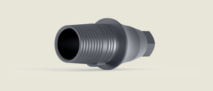 Dental TiBase CAD/CAM Interface Abutment NP Internal Hex Non Rot. 3mm Noble comp