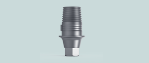 Dental TiBase CAD/CAM Interface Abutment NP Internal Hex Non Rot. 1mm Noble comp