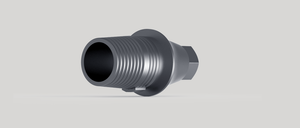 Dental TiBase CAD/CAM Interface Abutment NP Internal Hex Non Rot. 2mm Noble comp