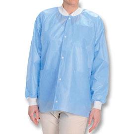 Lab Coat FDA class I - Blue, Large 10/Pk. Light-Weight, Water repellent